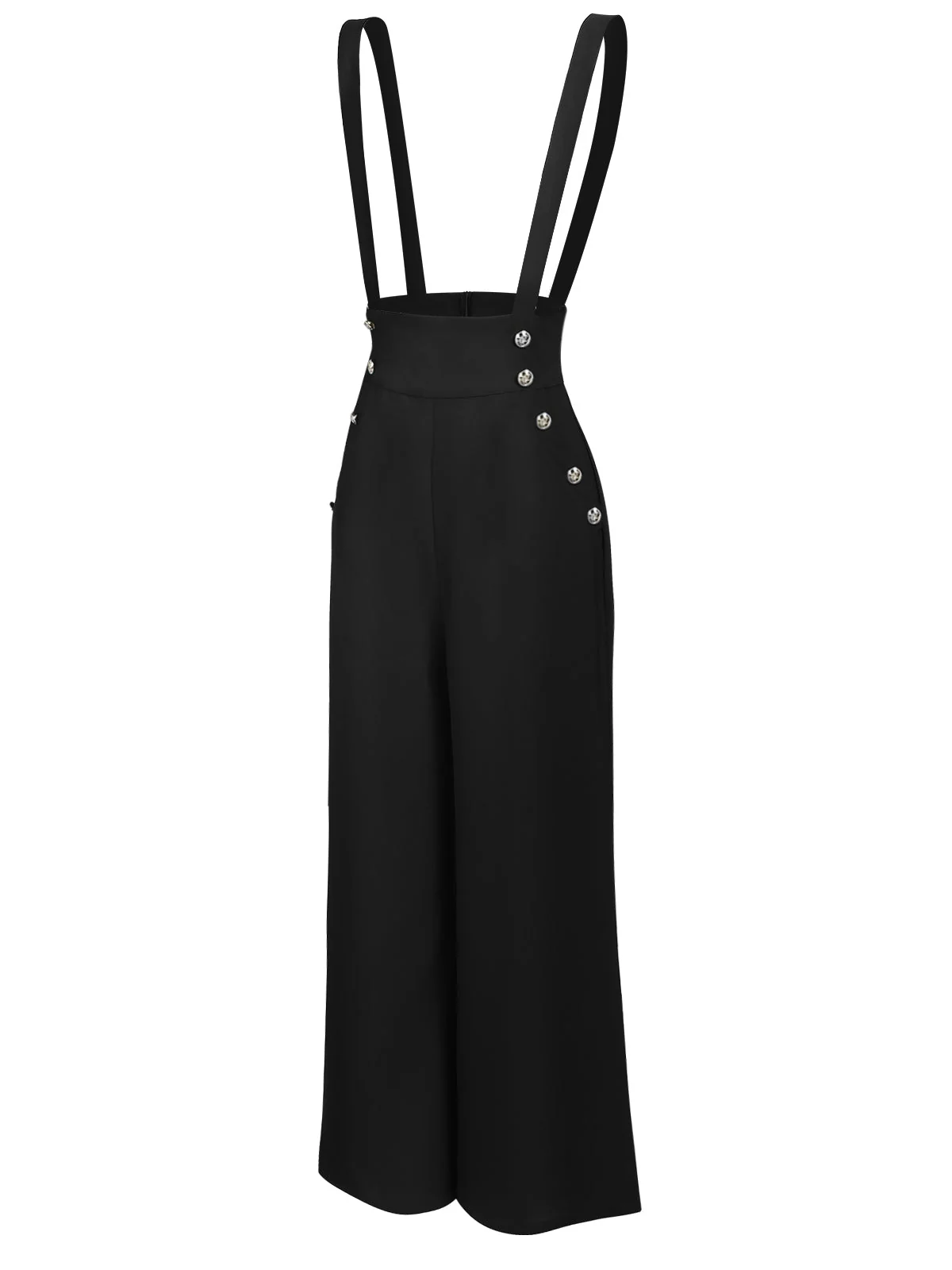 1930s Solid Blouse & Suspender Pants - Image 9