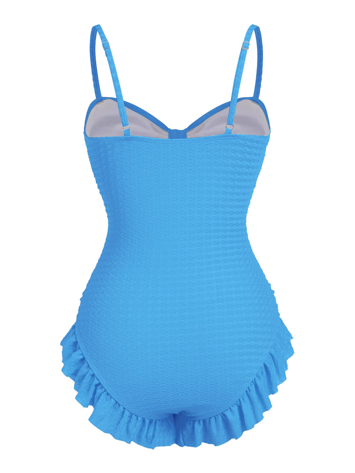 [Pre-Sale] Pale Pink 1950s Solid Ruched Swimsuit - Image 9