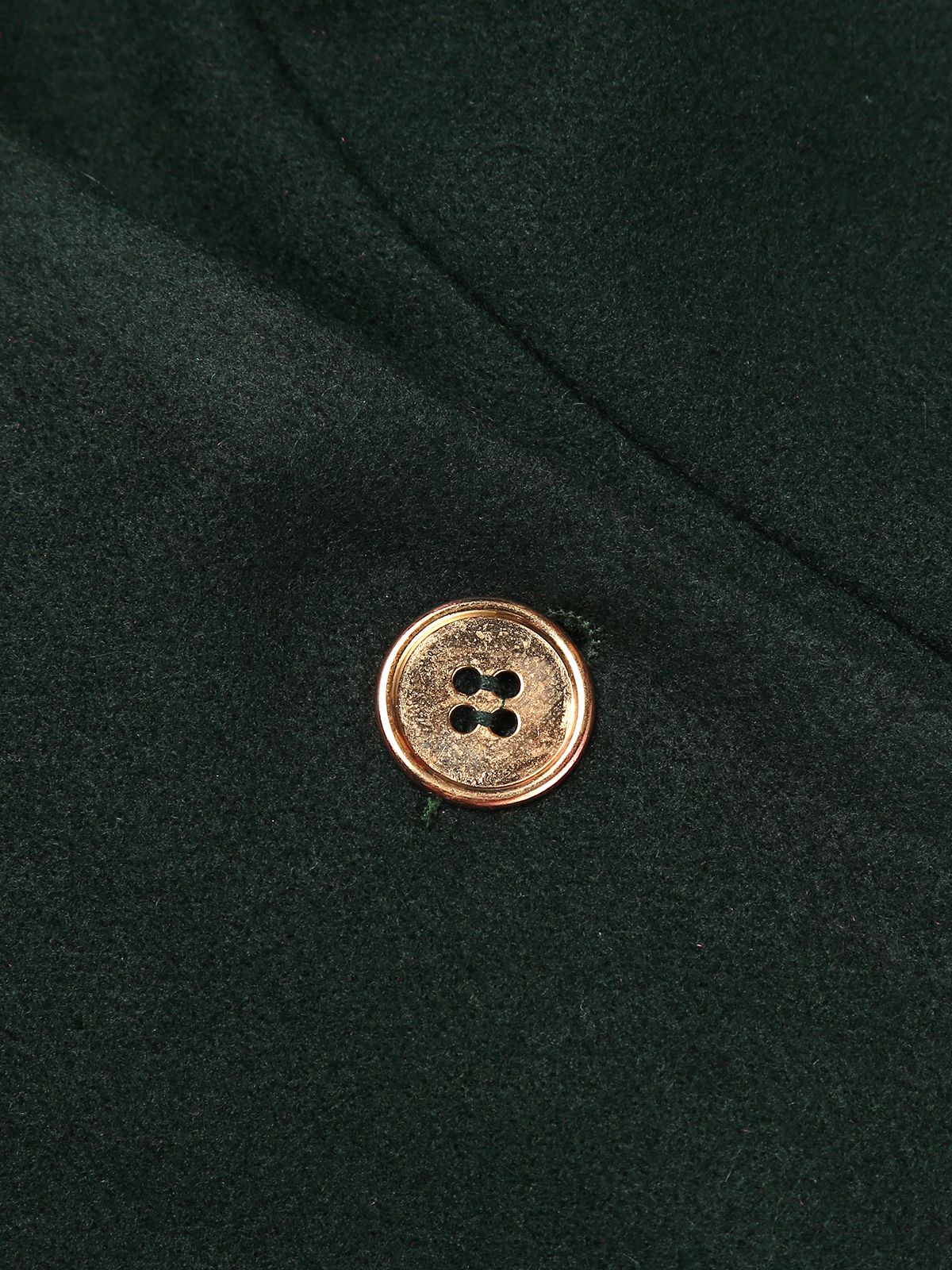 Dark Green 1940s Solid Button Coat - Image 8