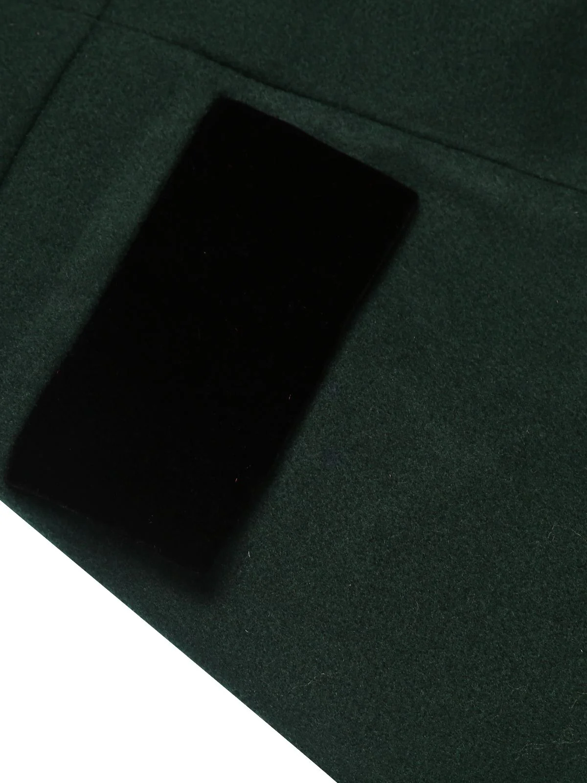 Dark Green 1940s Solid Button Coat - Image 9